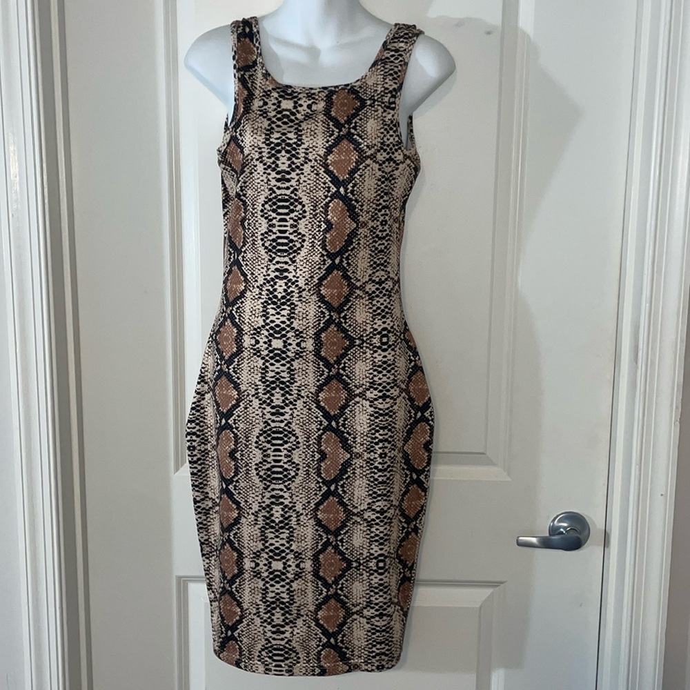 Snake Print Dress